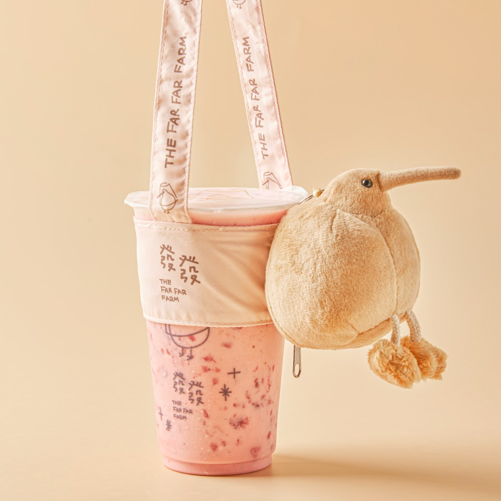 奇異鳥公仔手工環保杯套提袋