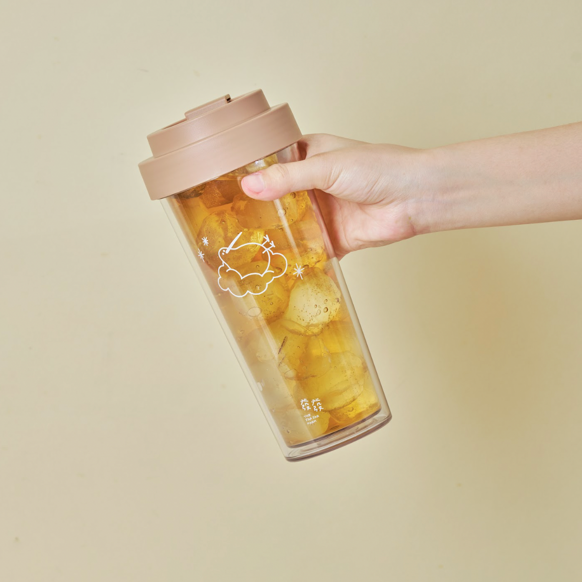 奇異鳥透明雙層環保隨行杯